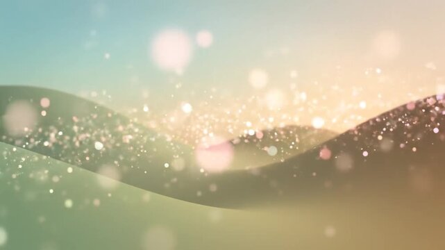 Soft Gradient Waves with Floating Particles in a Calm Ambient Lightscape