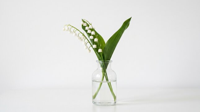 lilies of the valley in a vase