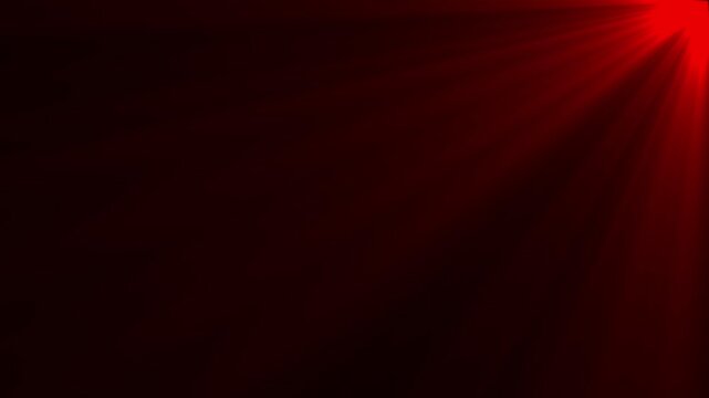 Abstract red light rays background, glowing sun flare overlay, cinematic dark atmosphere effect