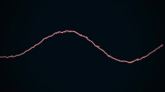 4K Sunset Pastel Lightning Cyan Neon Surge Motion Video Background Loop