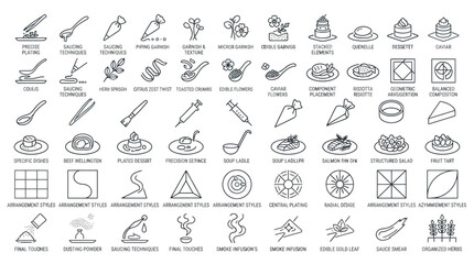 Collection of Culinary Icons and Food Preparation Symbols. © Azhaa
