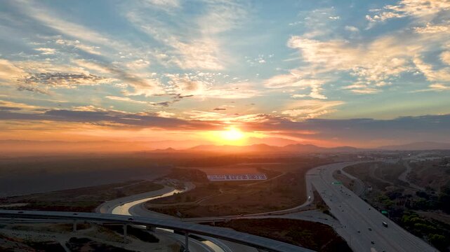 A timelapse video of the California sunrise glowing brightly into a cold cloudy morning only to suddenly get snuffed out by the clouds. stay with it till the end surprise!