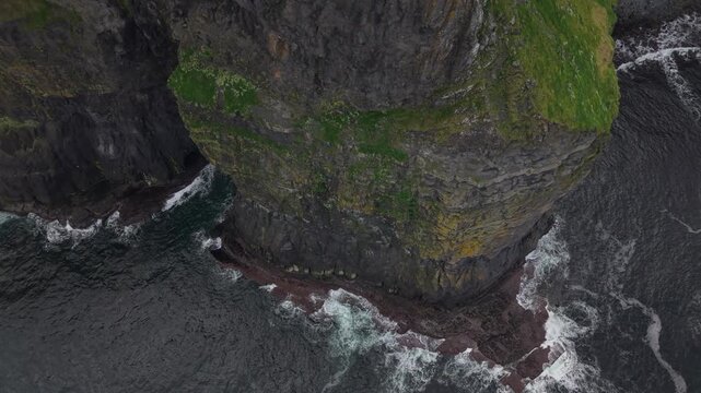 Incredible Cliffs of Moher Clare Ireland drone shot