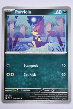 Pok&eacute;mon Trading Card, Paradox Rift, Purrloin.
