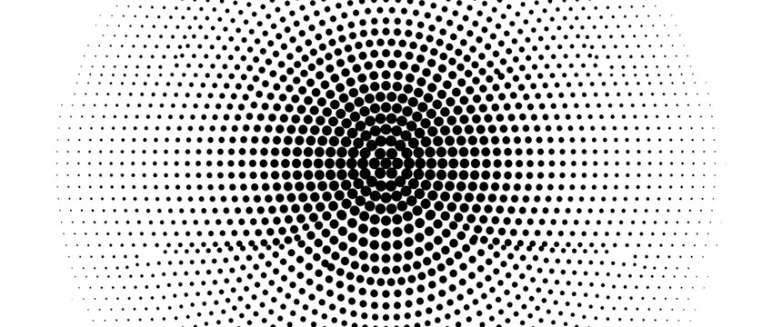 Halftone radial pattern abstract background