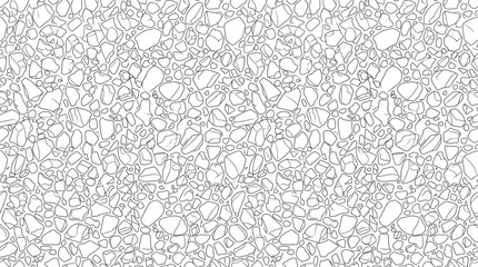 Obraz premium Seamless Pebble Stone Texture Pattern with Irregular Rock Outline Background for Surface Design