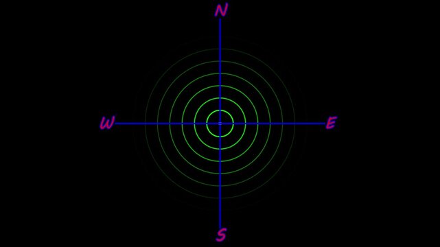 Compass icon animated.direction illustration video animation green.gps road navigation silhouette map logo.travel icon.search route compass geocaching pin destination location outline point address 4K