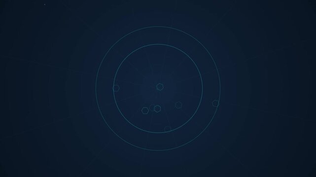 centered hexagon surrounded by multiple circular patterns