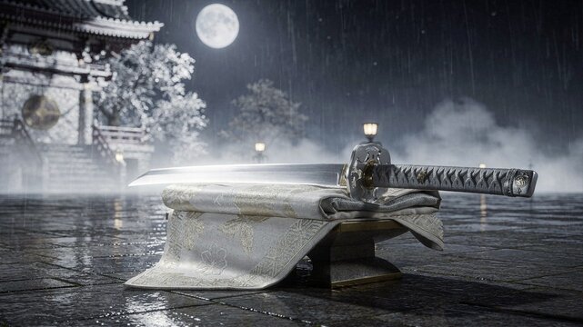 Silver Tanto Photorealistic Game Render｜銀の短刀 フォトリアルゲーム