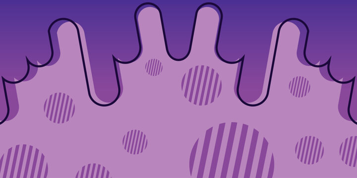 Abstract Purple Drip and Circle Background