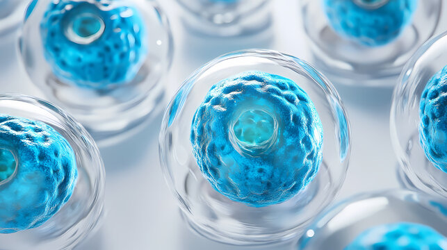 3D Rendering of Stem Cells in Culture
