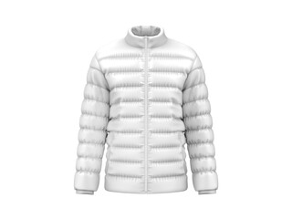 Full sleeve puffer jacket mockup template for design presentation. © devrawat21