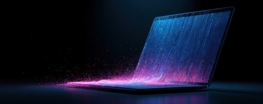 laptop links screen education skill technology progress and knowledge through security driven analytics