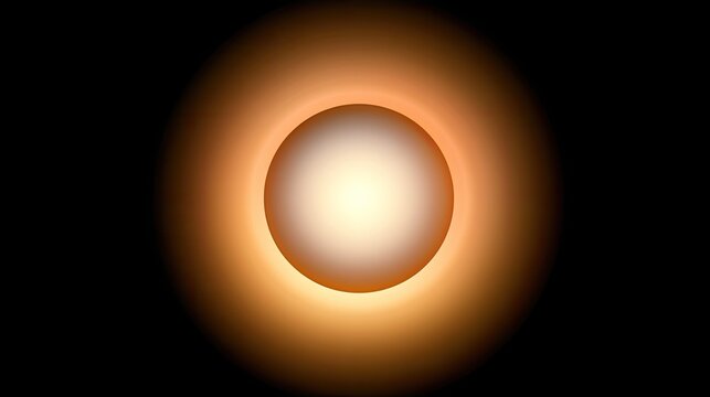 Glowing Orb of Light Emanating Warmth and Energy.