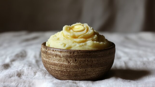 Mashed Potatoes Bowl with Butter, -03-01 v2 6x