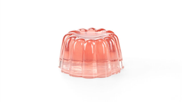 Strawberry Jelly Dessert Clipart Isolated on White Background