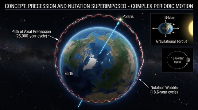 Earth Axial Precession and Nutation Motion Scientific Diagram