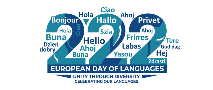 European Day of Languages celebration with multilingual greetings