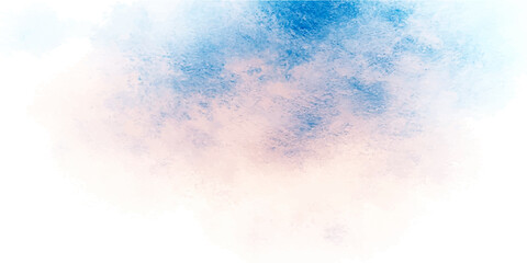 Obraz premium Abstract soft cloud-like watercolor texture, soft gradient blue pink hues, delicate airy pastel background, representing dreamlike atmosphere gentle transition.