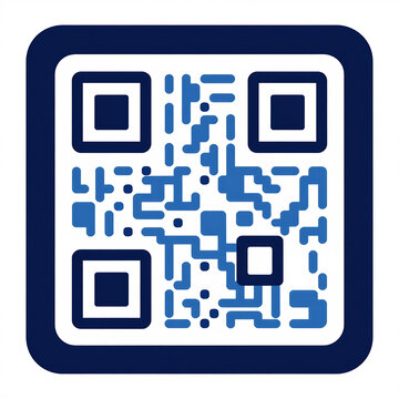 Modern QR Code Payment Card Flat Vector Icon