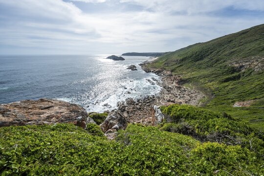 Coast and sea at Robberg Nature Reserve, Plettenberg Bay, South Africa