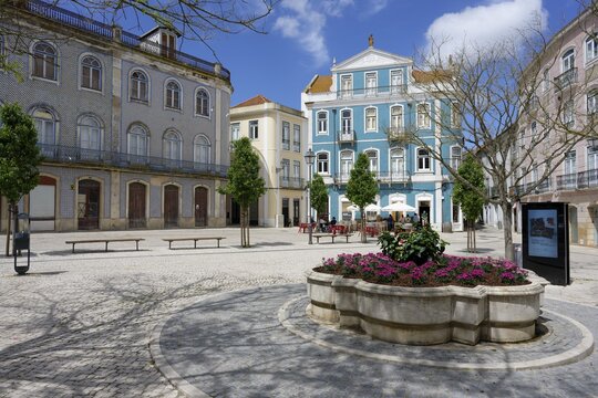 Square Viscount Serra do Pilar, Traditional architecture, Santarem, Ribatejo, Portugal