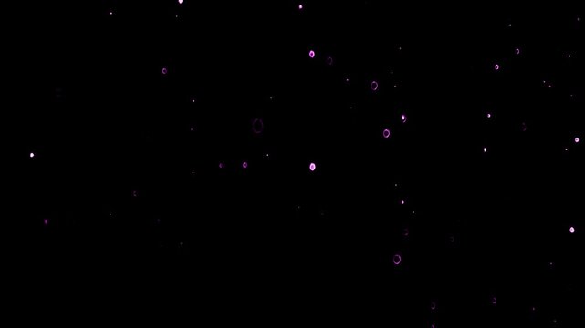 Falling Purple Glitters Background 4k Video