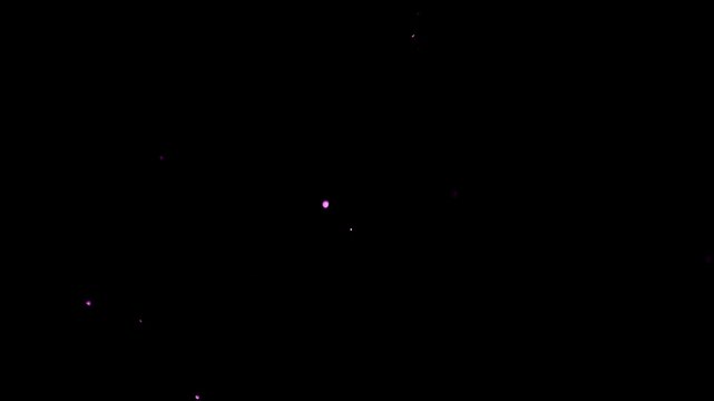 Falling Purple Glitters Background 4k Video