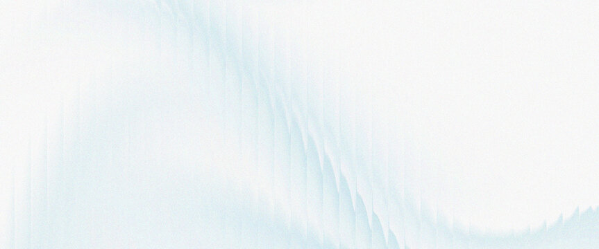 Abstract Soft Flowing Wave with Film Grain Texture, Pale Blue White Vintage Background