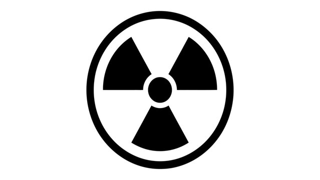 Radiation symbol warns of potential danger in high-risk industrial environments.