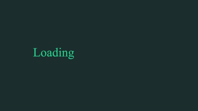 loading thinking animation on teal background animation.  Loading is indicated by a dot. Load dot icons. A set of loading icon animation loading