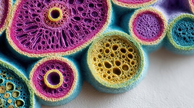 Microscopic Cross Section of Human Larynx Tissue, Gigapixel v2