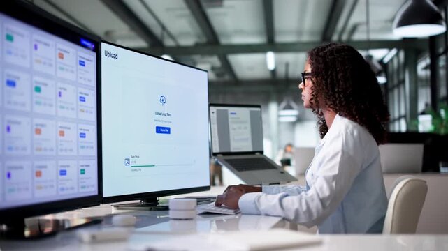 Cloud Engineer Carefully Uploads Secure Data Files