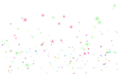 Naklejka premium Festive party backdrop featuring bright multicolored starburst confetti with ample copy space