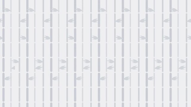 White japanese bamboo grove pattern scrolling, traditional seamless loop background