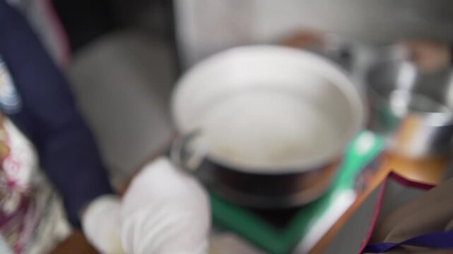 indonesian food called "bakso ikan" that create by mothers on the cooking training