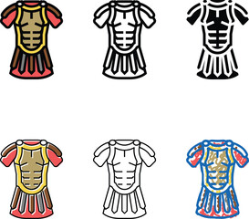 Obraz premium legionary modern clothes ancient rome color icon vector. legionary clothes ancient rome sign. isolated symbol