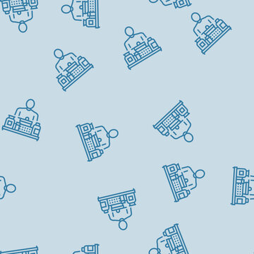 biohacker desk supplements vector line seamless pattern biohacker desk supplements sign illustration