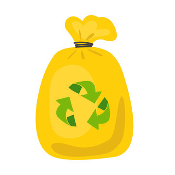 Waste bag. waste sorting concept