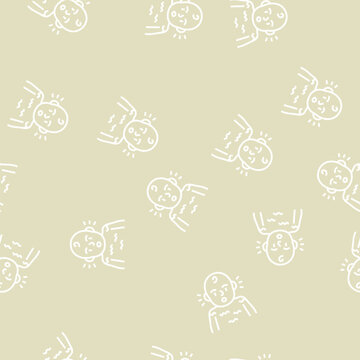 startle reflex vector line seamless pattern startle reflex sign illustration