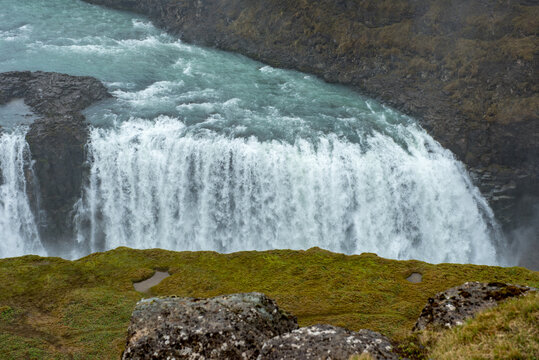Gullfoss waterfall on the Hvita river in Southwest Iceland