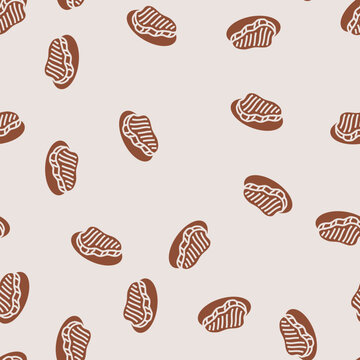 tuna steak sea cuisine vector glyph seamless pattern tuna steak sea cuisine sign illustration