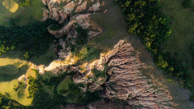 Golden Hour over Rapa Rosie Hills in Romania