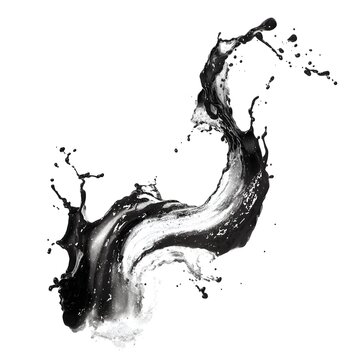 ink splash dynamic wave isolated on white background jpg