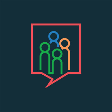 Social media soicial design human icons