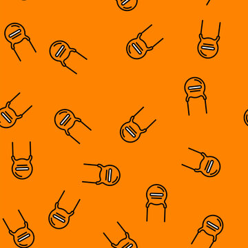 ceramic capacitor electronic component vector seamless pattern ceramic capacitor electronic component sign illustration