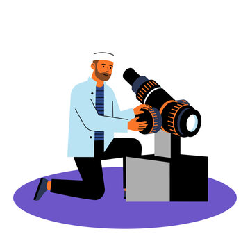Professional Food Scientist in Chef Hat using Research Equipment