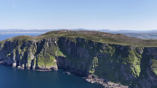 Aerial view of Horn Head in County Donegal, Ireland