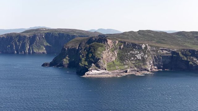 Aerial view of Horn Head in County Donegal, Ireland