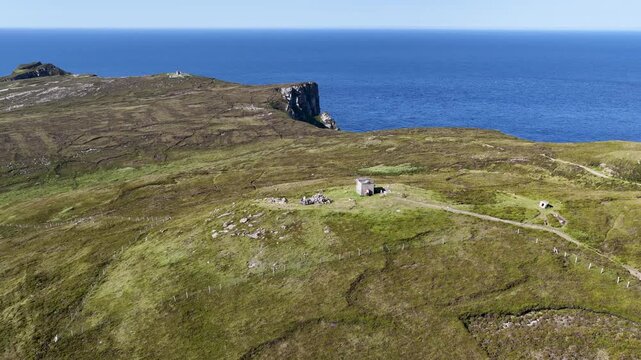 Aerial view of Horn Head in County Donegal, Ireland
